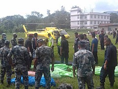 नुवाकोट हेलिकप्टर दुर्घटना : शव काठमाडौं लगिदै